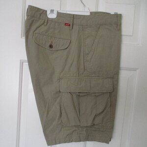 Levi's Mens Tan Cotton 6-Pocket Cargo Hiking Short Pant NWOT - Size 38W